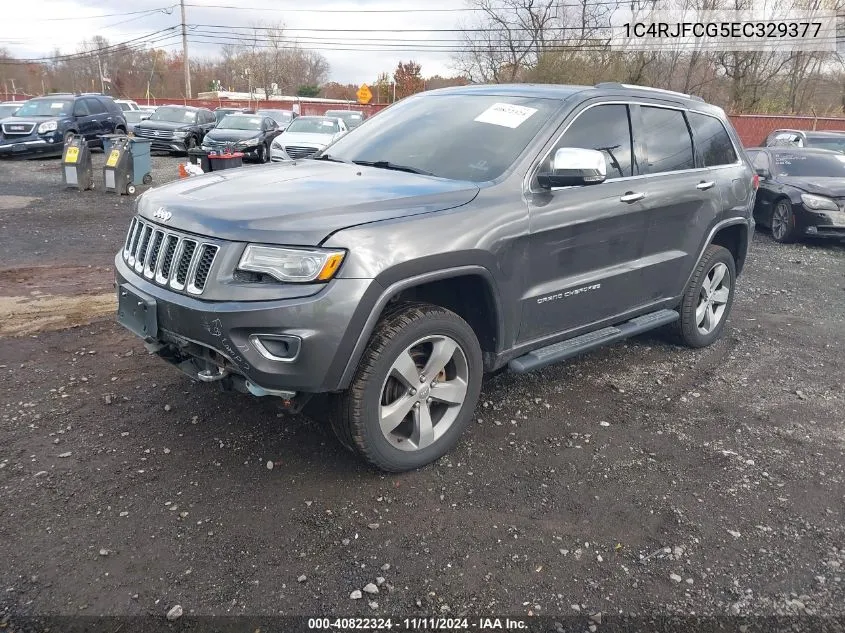 2014 Jeep Grand Cherokee Overland VIN: 1C4RJFCG5EC329377 Lot: 40822324