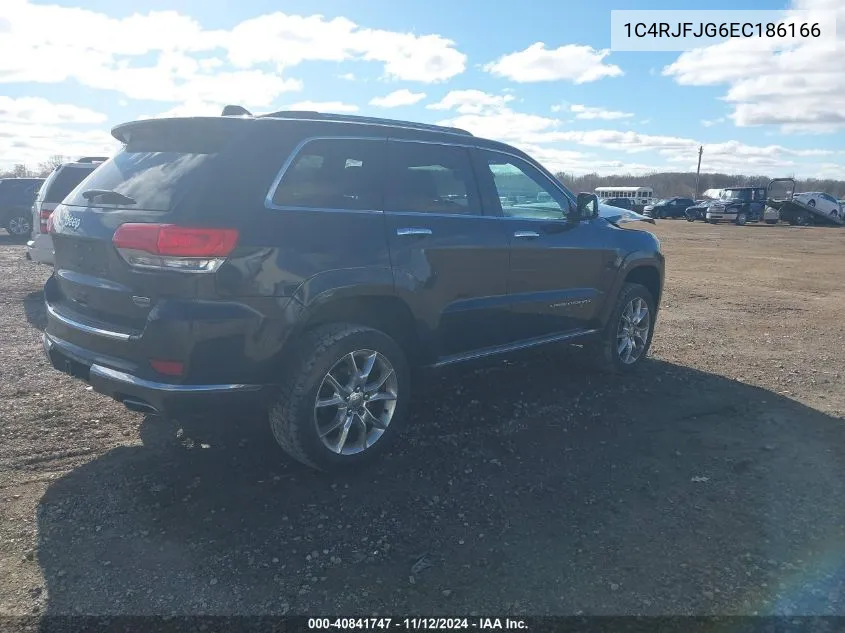 2014 Jeep Grand Cherokee Summit VIN: 1C4RJFJG6EC186166 Lot: 40841747