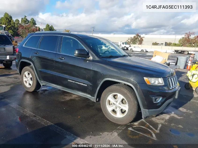 2014 Jeep Grand Cherokee Laredo VIN: 1C4RJFAG5EC111393 Lot: 40846215