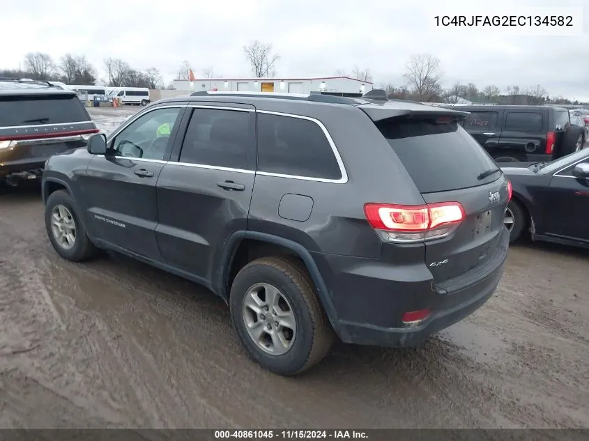 2014 Jeep Grand Cherokee Laredo VIN: 1C4RJFAG2EC134582 Lot: 40861045