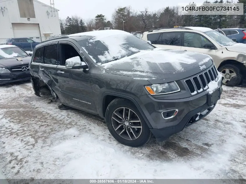 2015 Jeep Grand Cherokee Limited VIN: 1C4RJFBG0FC734145 Lot: 38557606