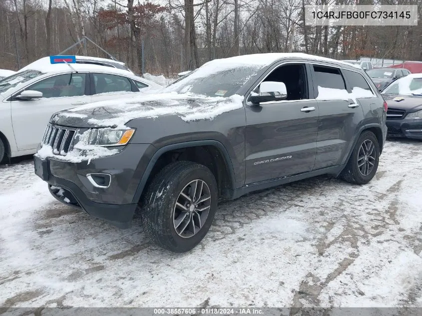 2015 Jeep Grand Cherokee Limited VIN: 1C4RJFBG0FC734145 Lot: 38557606