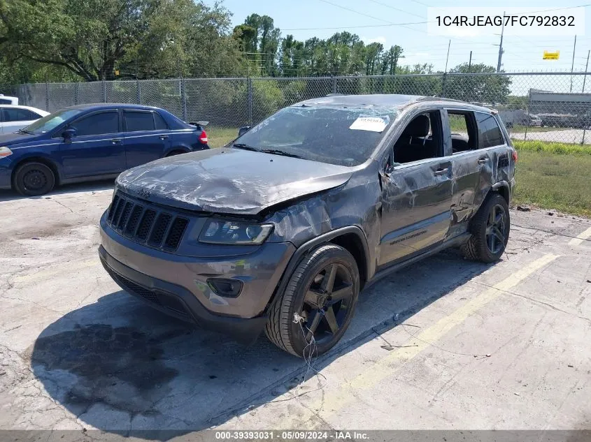 1C4RJEAG7FC792832 2015 Jeep Grand Cherokee Laredo