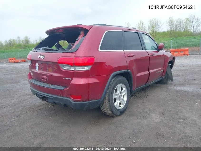 2015 Jeep Grand Cherokee Laredo VIN: 1C4RJFAG8FC954621 Lot: 39403241