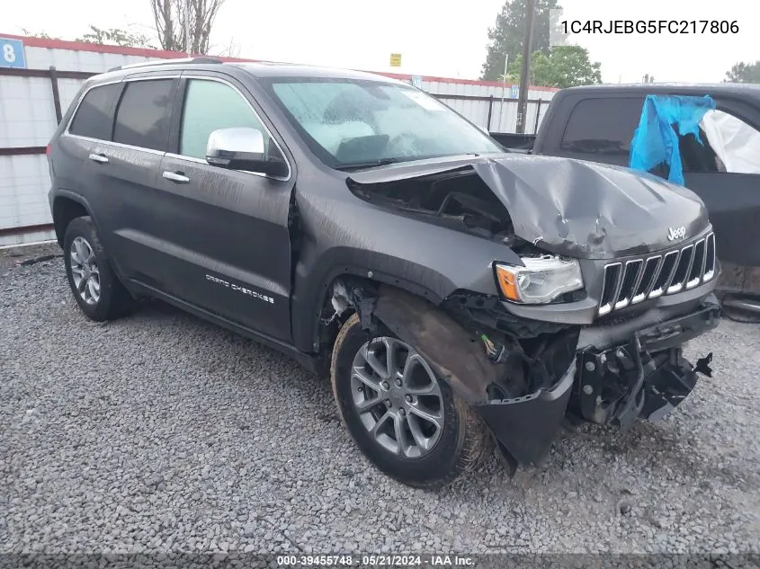 1C4RJEBG5FC217806 2015 Jeep Grand Cherokee Limited