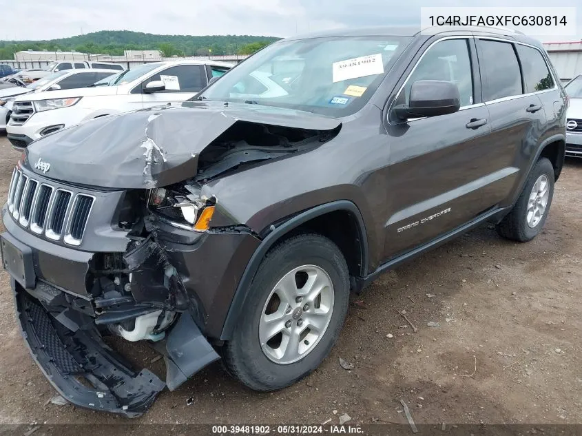 1C4RJFAGXFC630814 2015 Jeep Grand Cherokee Laredo