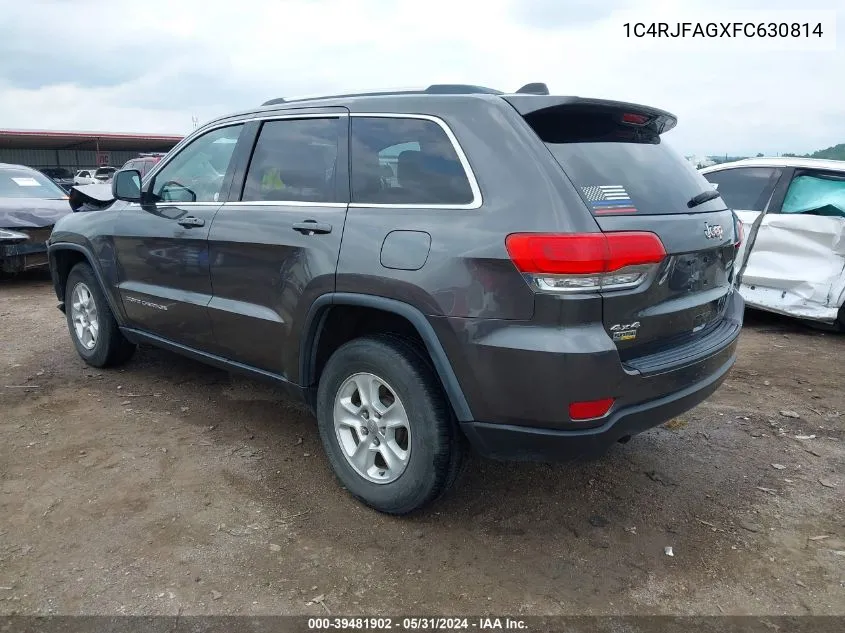 2015 Jeep Grand Cherokee Laredo VIN: 1C4RJFAGXFC630814 Lot: 39481902