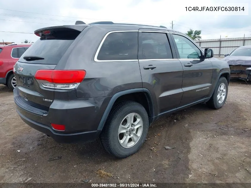 2015 Jeep Grand Cherokee Laredo VIN: 1C4RJFAGXFC630814 Lot: 39481902