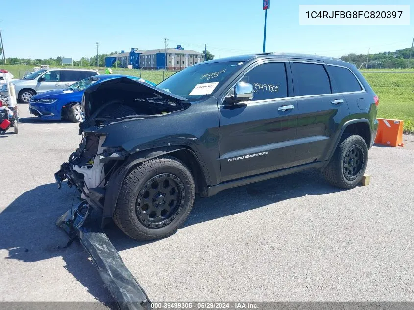 2015 Jeep Grand Cherokee Limited VIN: 1C4RJFBG8FC820397 Lot: 39499305