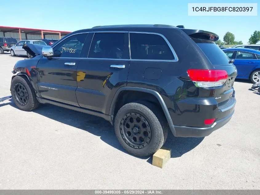 1C4RJFBG8FC820397 2015 Jeep Grand Cherokee Limited