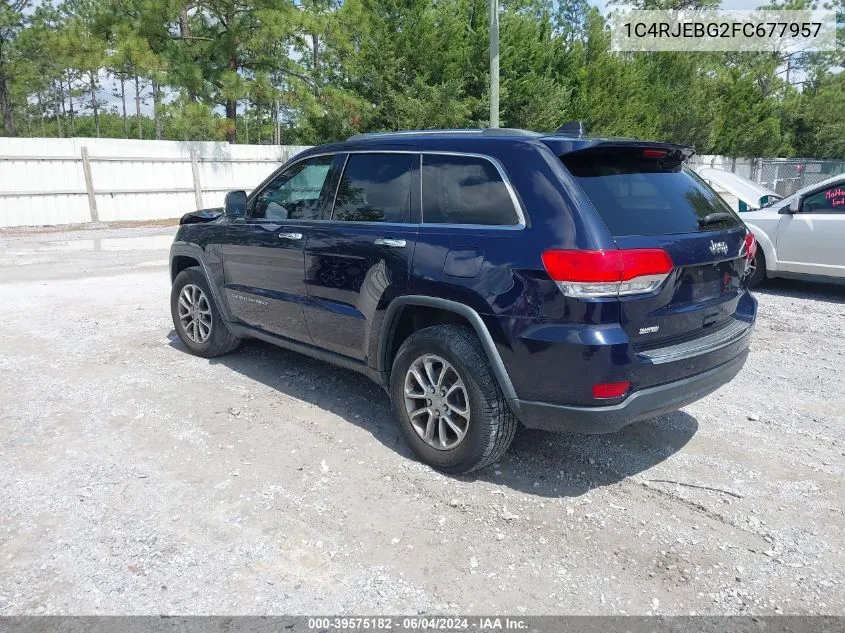 1C4RJEBG2FC677957 2015 Jeep Grand Cherokee Limited