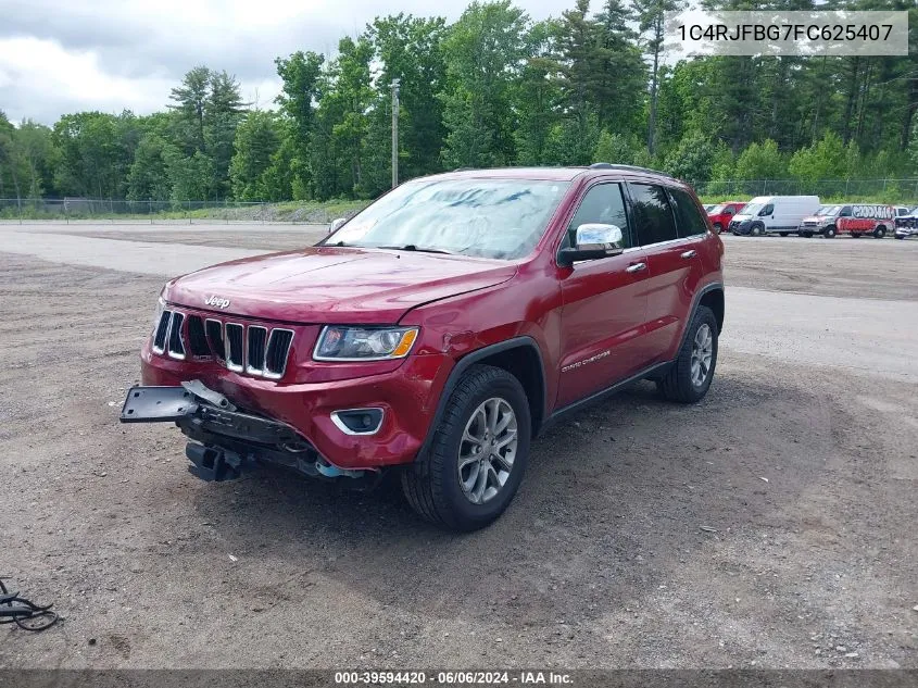 2015 Jeep Grand Cherokee Limited VIN: 1C4RJFBG7FC625407 Lot: 39594420