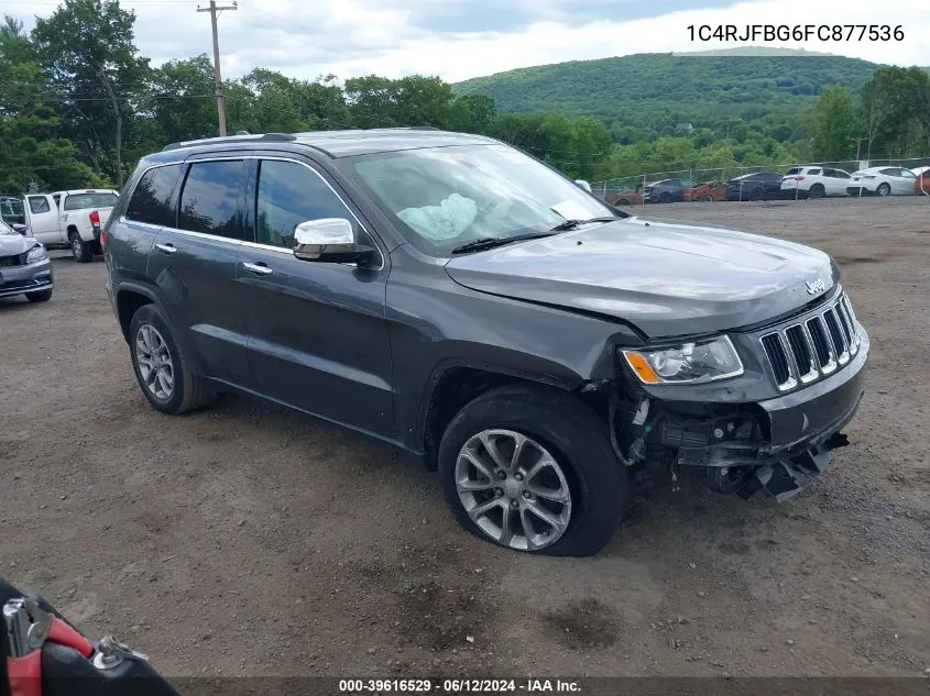 2015 Jeep Grand Cherokee Limited VIN: 1C4RJFBG6FC877536 Lot: 39616529