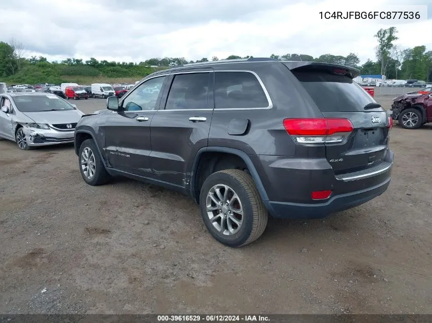 1C4RJFBG6FC877536 2015 Jeep Grand Cherokee Limited