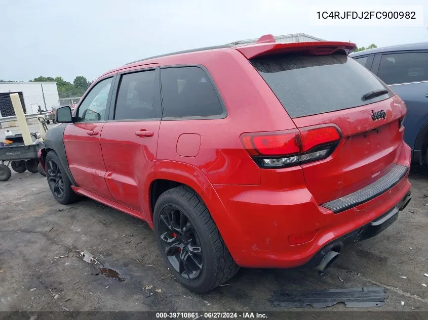 1C4RJFDJ2FC900982 2015 Jeep Grand Cherokee Srt