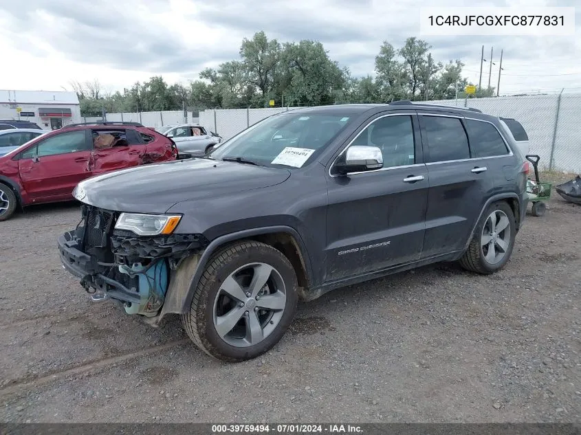 1C4RJFCGXFC877831 2015 Jeep Grand Cherokee Overland