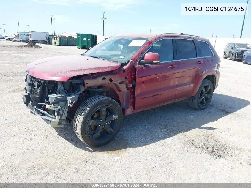 2015 Jeep Grand Cherokee High Altitude VIN: 1C4RJFCG5FC124675 Lot: 39771583