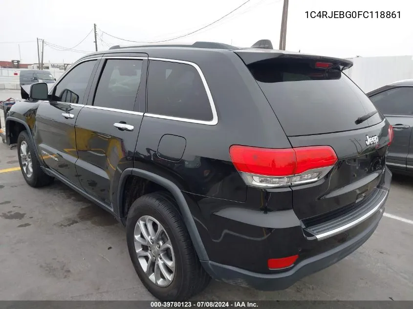 1C4RJEBG0FC118861 2015 Jeep Grand Cherokee Limited