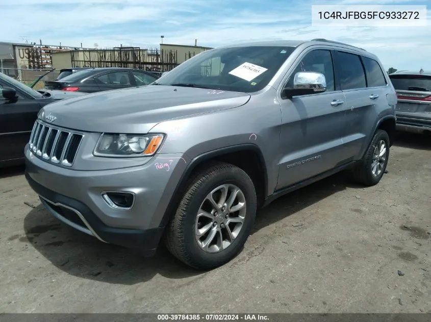 2015 Jeep Grand Cherokee Limited VIN: 1C4RJFBG5FC933272 Lot: 39784385