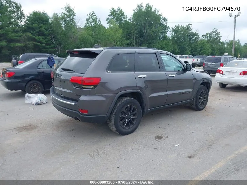 1C4RJFBG0FC794670 2015 Jeep Grand Cherokee Limited