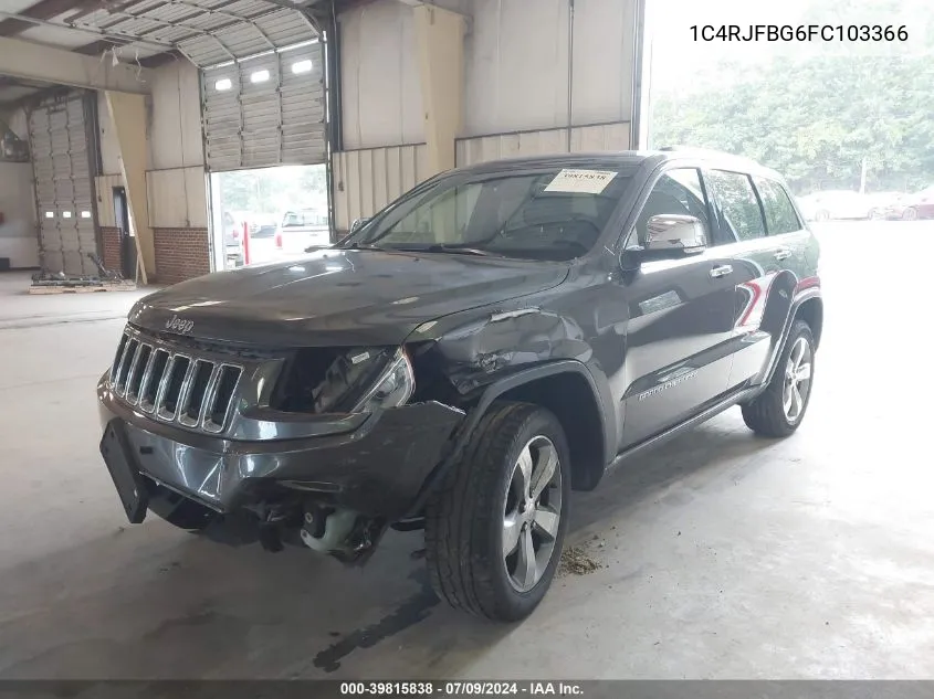 1C4RJFBG6FC103366 2015 Jeep Grand Cherokee Limited