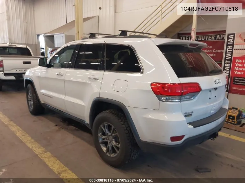 2015 Jeep Grand Cherokee Laredo VIN: 1C4RJFAG2FC710818 Lot: 39816116