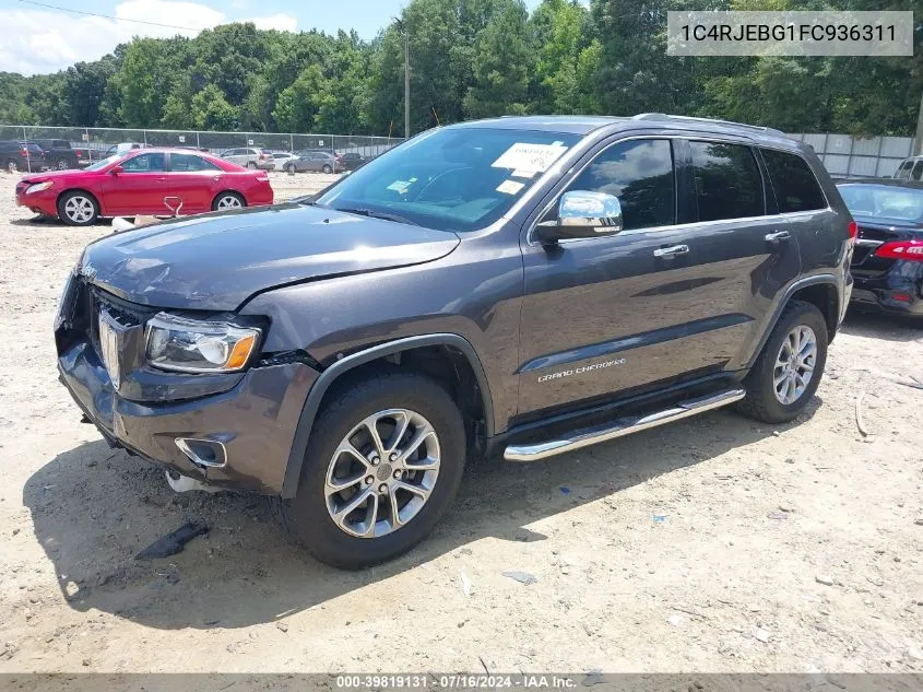 2015 Jeep Grand Cherokee Limited VIN: 1C4RJEBG1FC936311 Lot: 39819131