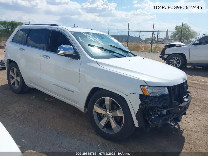 2015 Jeep Grand Cherokee Overland VIN: 1C4RJFCG9FC612446 Lot: 39835763