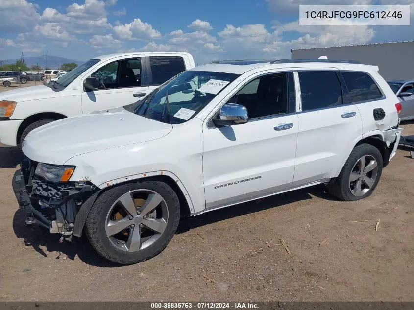 2015 Jeep Grand Cherokee Overland VIN: 1C4RJFCG9FC612446 Lot: 39835763