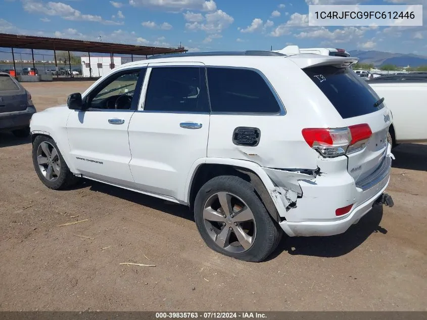 2015 Jeep Grand Cherokee Overland VIN: 1C4RJFCG9FC612446 Lot: 39835763