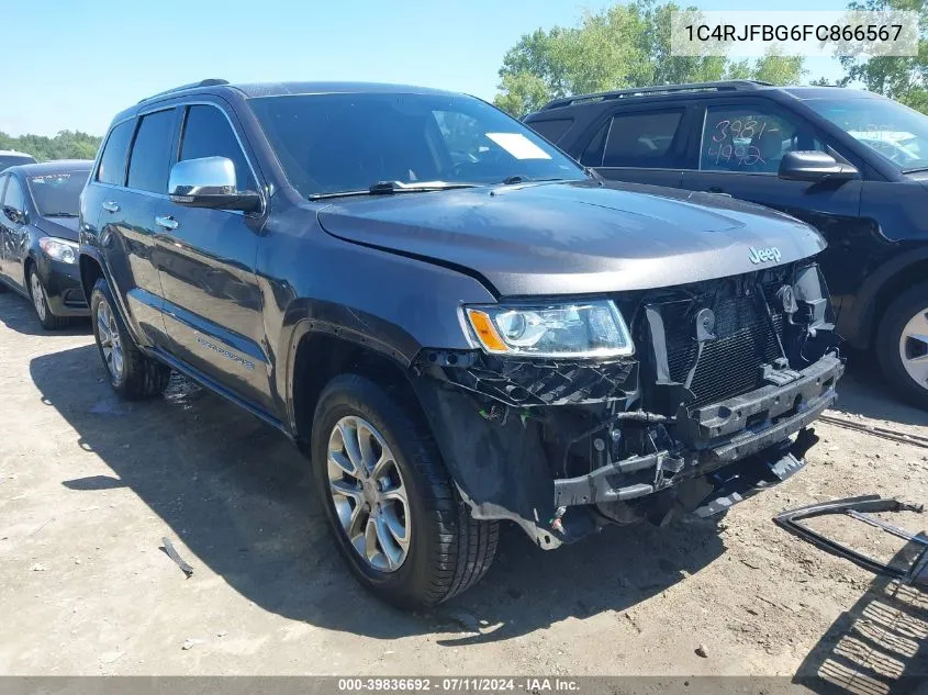 2015 Jeep Grand Cherokee Limited VIN: 1C4RJFBG6FC866567 Lot: 39836692