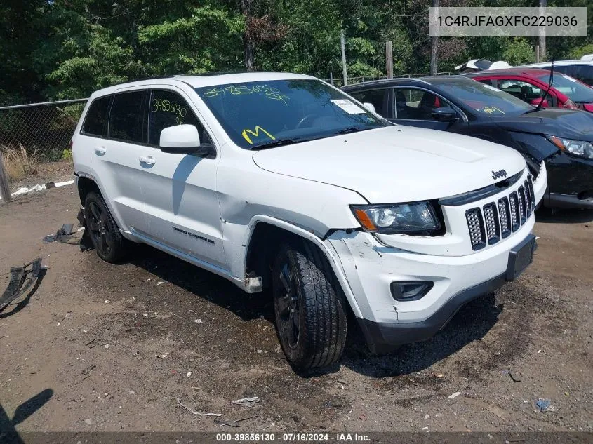 2015 Jeep Grand Cherokee Altitude VIN: 1C4RJFAGXFC229036 Lot: 39856130