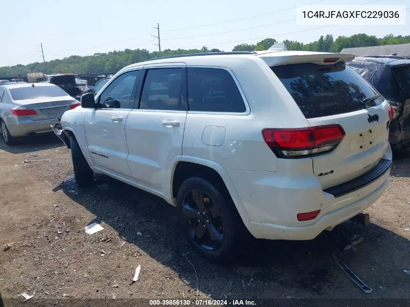 2015 Jeep Grand Cherokee Altitude VIN: 1C4RJFAGXFC229036 Lot: 39856130