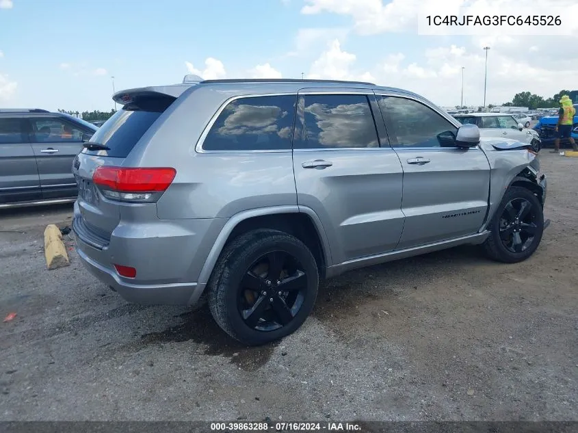 2015 Jeep Grand Cherokee Altitude VIN: 1C4RJFAG3FC645526 Lot: 39863288