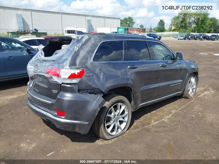 2015 Jeep Grand Cherokee Summit VIN: 1C4RJFJT0FC238292 Lot: 39887057