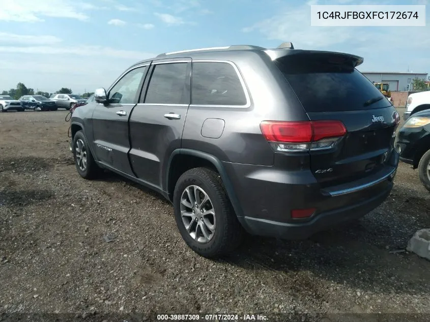 1C4RJFBGXFC172674 2015 Jeep Grand Cherokee Limited