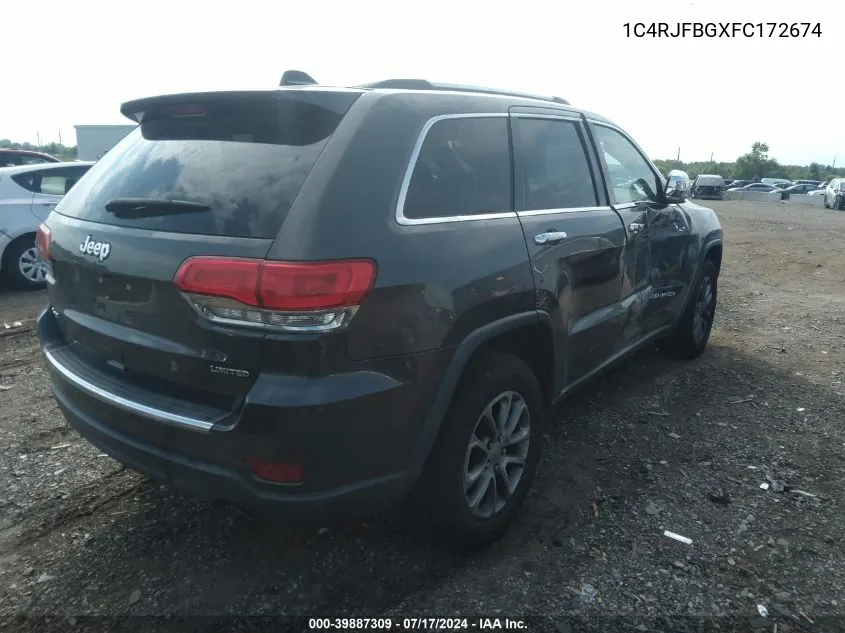 1C4RJFBGXFC172674 2015 Jeep Grand Cherokee Limited