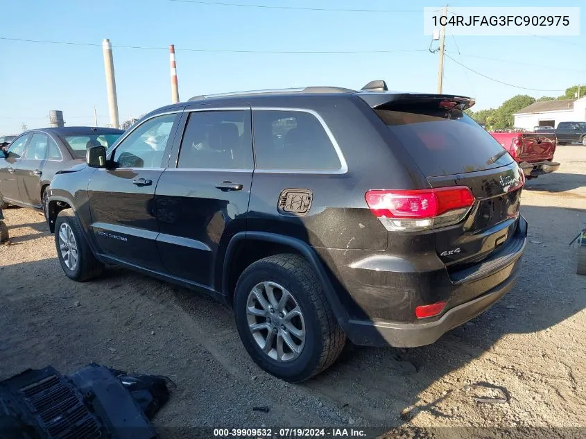 1C4RJFAG3FC902975 2015 Jeep Grand Cherokee Laredo