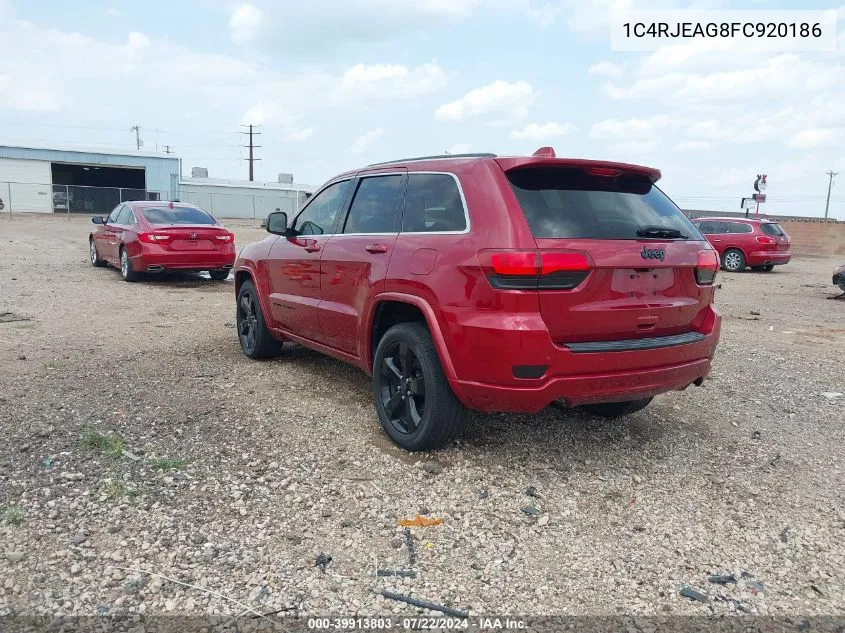 2015 Jeep Grand Cherokee Altitude VIN: 1C4RJEAG8FC920186 Lot: 39913803