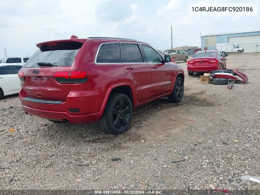 1C4RJEAG8FC920186 2015 Jeep Grand Cherokee Altitude