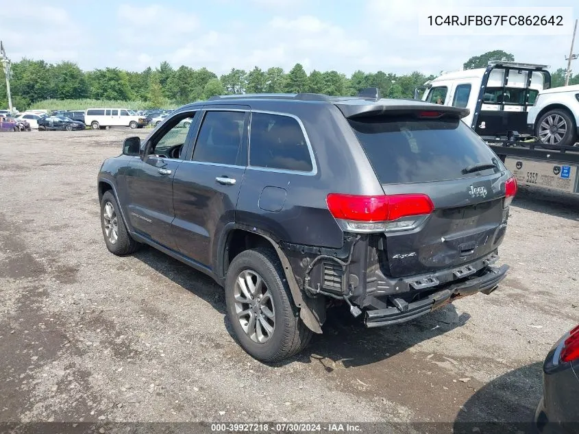 1C4RJFBG7FC862642 2015 Jeep Grand Cherokee Limited