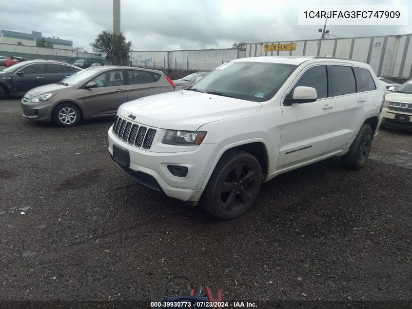 2015 Jeep Grand Cherokee Altitude VIN: 1C4RJFAG3FC747909 Lot: 39930773