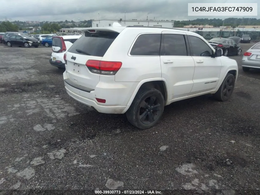 1C4RJFAG3FC747909 2015 Jeep Grand Cherokee Altitude