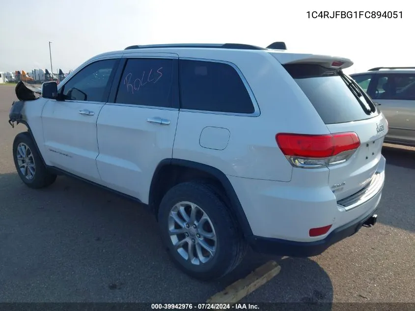 1C4RJFBG1FC894051 2015 Jeep Grand Cherokee Limited