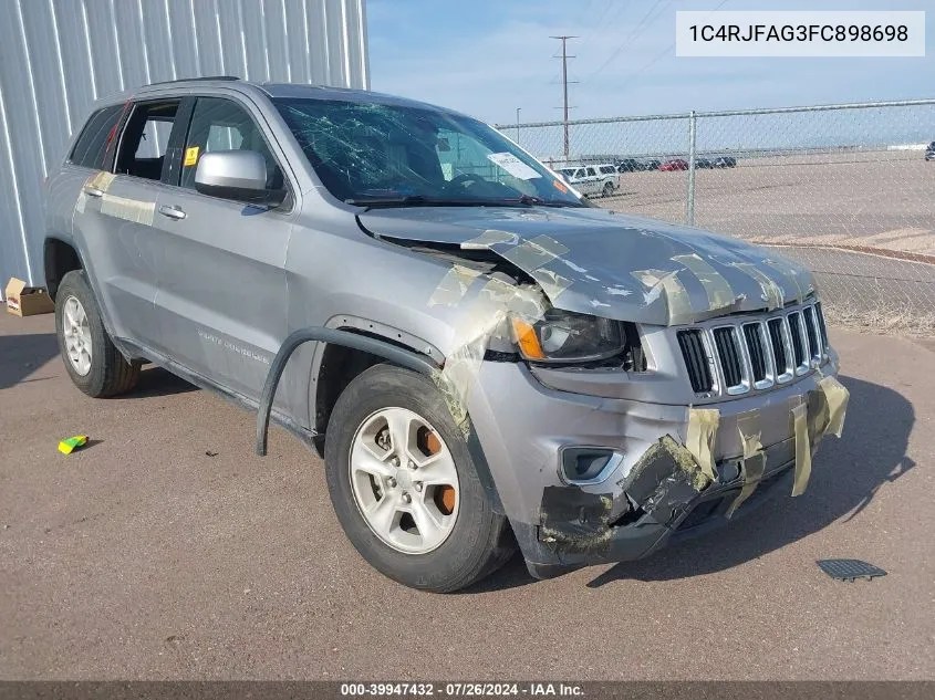 2015 Jeep Grand Cherokee Laredo VIN: 1C4RJFAG3FC898698 Lot: 39947432