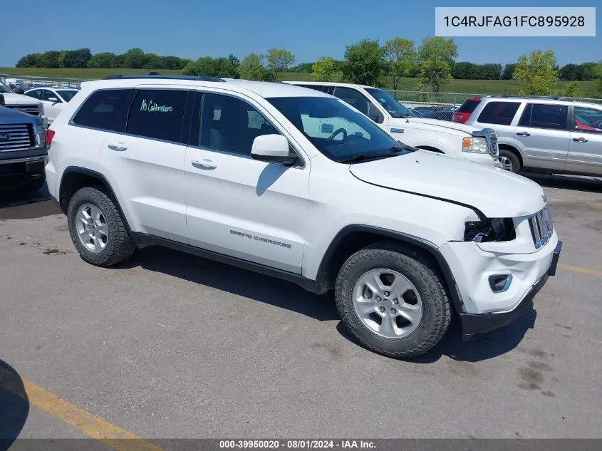 2015 Jeep Grand Cherokee Laredo VIN: 1C4RJFAG1FC895928 Lot: 39950020