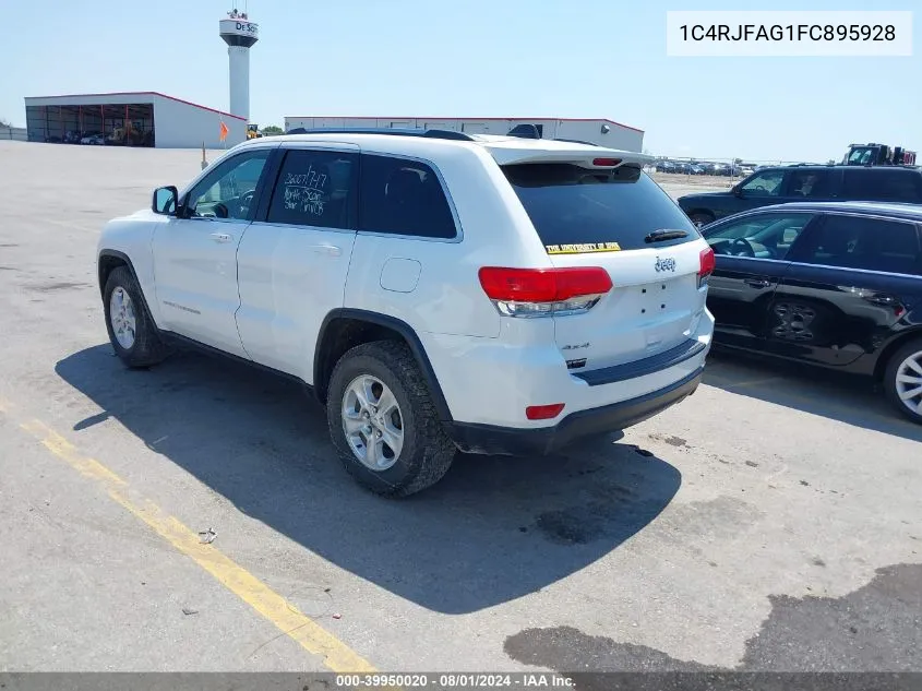 1C4RJFAG1FC895928 2015 Jeep Grand Cherokee Laredo