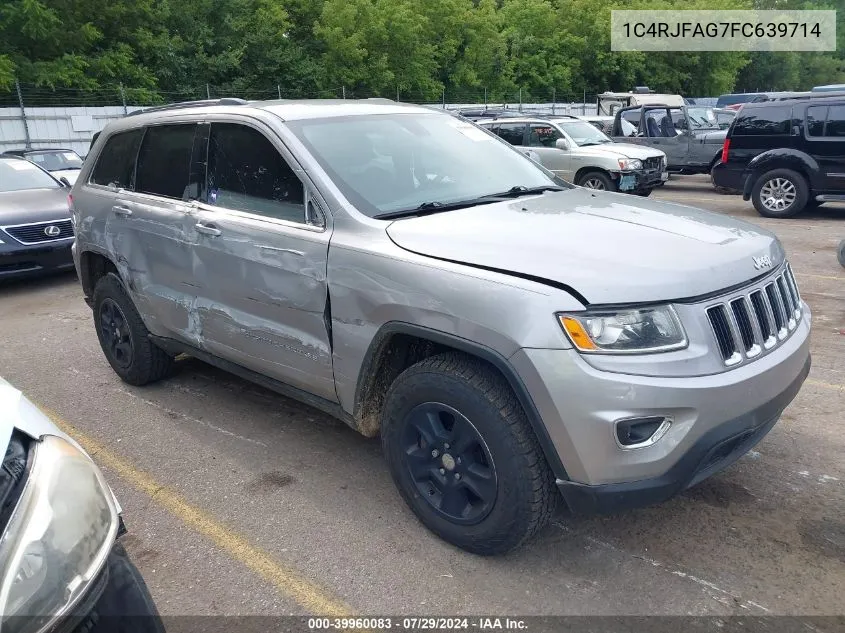 2015 Jeep Grand Cherokee Laredo VIN: 1C4RJFAG7FC639714 Lot: 39960083