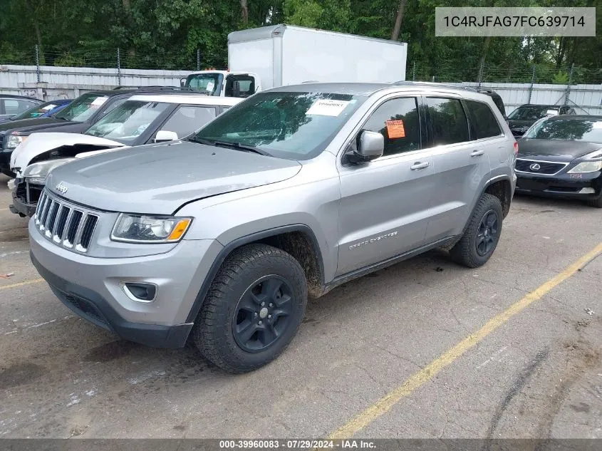 2015 Jeep Grand Cherokee Laredo VIN: 1C4RJFAG7FC639714 Lot: 39960083