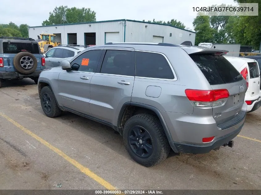 2015 Jeep Grand Cherokee Laredo VIN: 1C4RJFAG7FC639714 Lot: 39960083